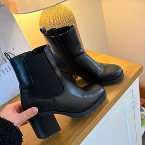 New Look Black Combat Boots